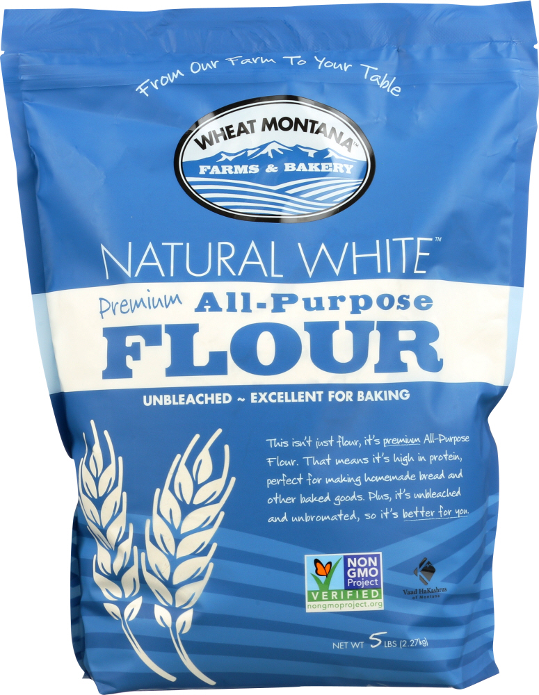 WHEAT MONTANA: Natural White Premium All Purpose Flour, 5 lbs - 0725963004307