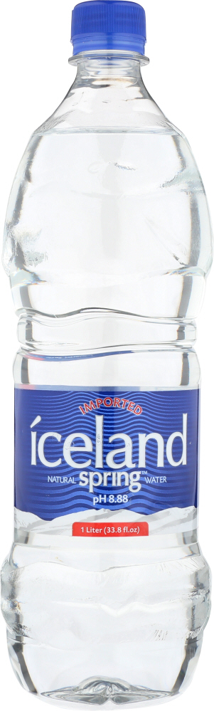 ICELAND SPRING: Natural Spring Water, 33.8 oz - 0726281301017