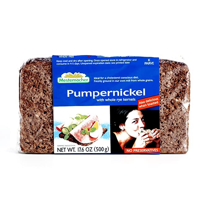 Mestemacher Pumpernickel Bread 17.6 oz each (1 Item Per Order)  - 727363642875
