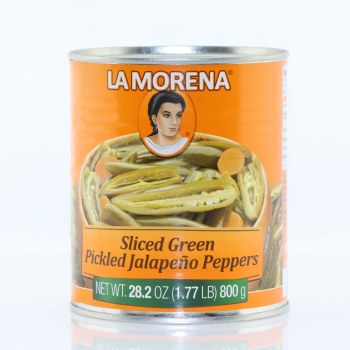 Sliced Green Pickled Jalapeno Peppers - 0727452000319