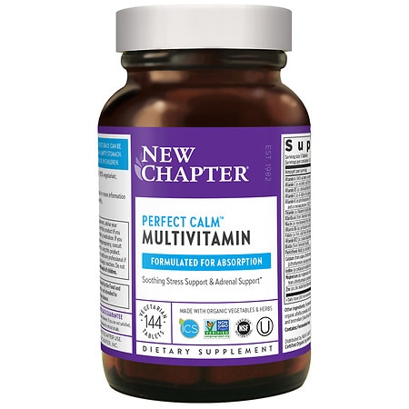 New Chapter Perfect Calm Multivitamin Tablets 144 Ct - 727783003386