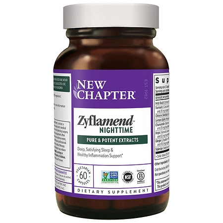 New Chapter Zyflamend NightTime Vegetarian Capsules 60 Ct - 727783900913