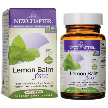 New Chapter Lemon Balm Force 30 Veg Caps - 727783901026