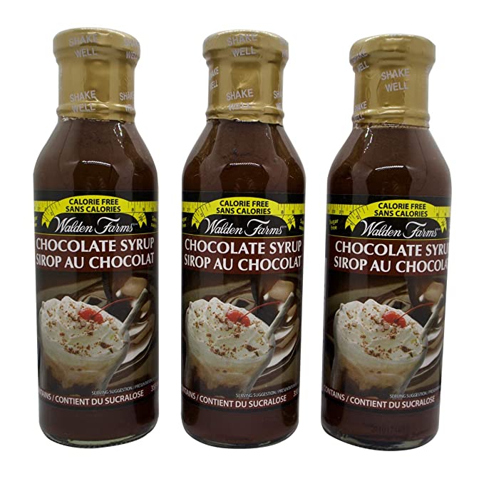  Walden Farms Calorie Free Syrup, Chocolate 12 Ounce (Pack of 3)  - 727785090919