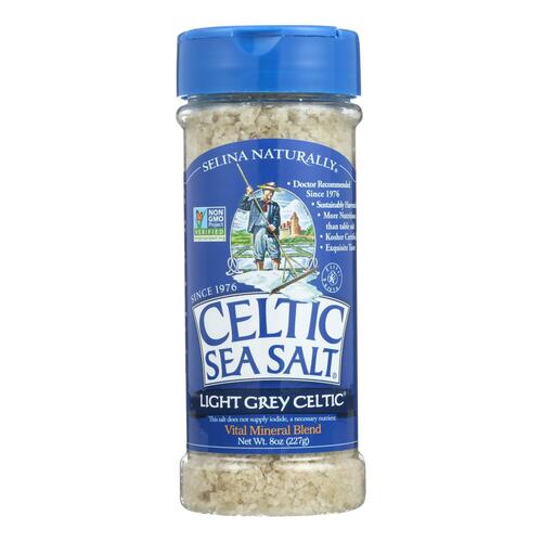 CELTIC: Sea Salt Light Grey Shaker, 8 oz - 0728060107100
