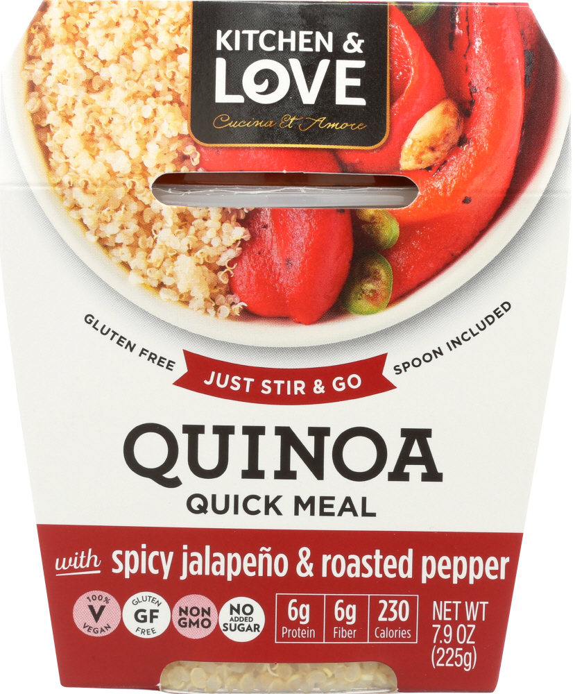 CUCINA & AMORE: Quinoa Meal Spicy Jalapeno & Roasted Peppers, 7.9 oz - 0728119400015