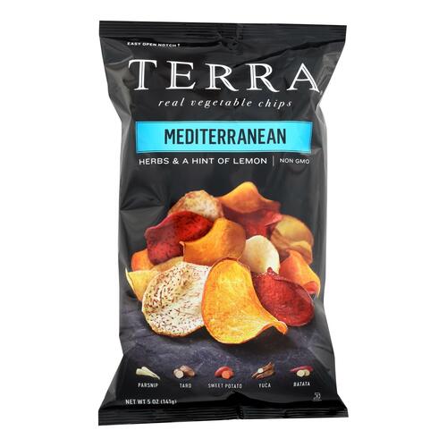 Terra Chips Exotic Vegetable Chips - Mediterranean - Case Of 12 - 5 Oz. - 728229014522