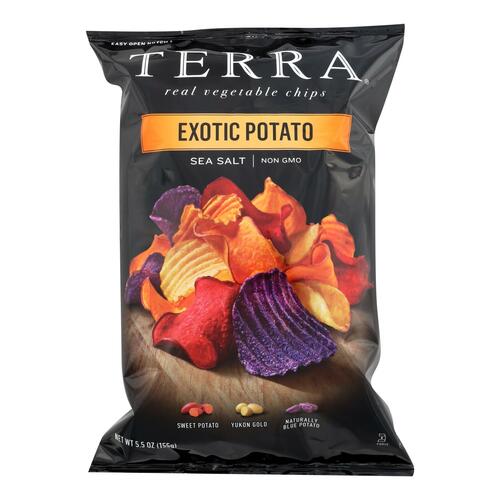 Terra Chips Exotic Potato Chips Sea Salt - Case Of 12 - 5.5 Oz. - exotic