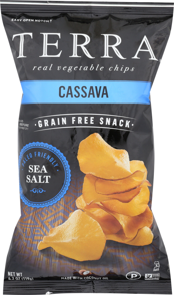 Cassava Sea Salt Real Vegetable Chips, Cassava Sea Salt - 728229015598
