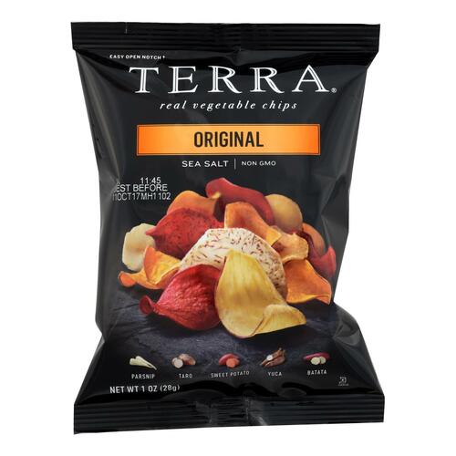 Terra Chips Exotic Vegetable Chips - Original - Case Of 24 - 1 Oz. - bacnssgm1822gf15z