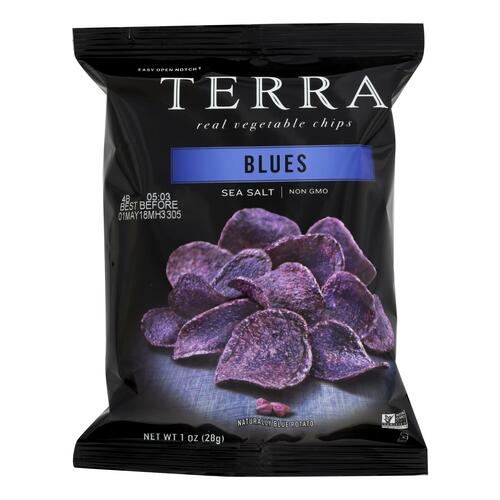 Terra Chips Exotic Vegetable Chips - Blues - Case Of 24 - 1 Oz. - 728229789208