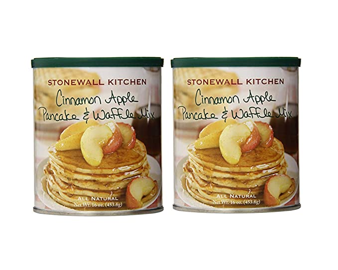 Stonewall Kitchen Cinnamon Apple Pancake Mix, Includes Two (2) 16 ounce cans - 729798945828