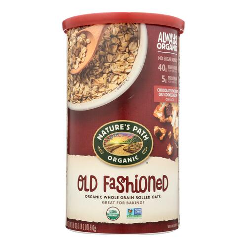 NATURES PATH: Organic Oven Toasted Oats Old Fashioned, 18 oz - 0729906119424