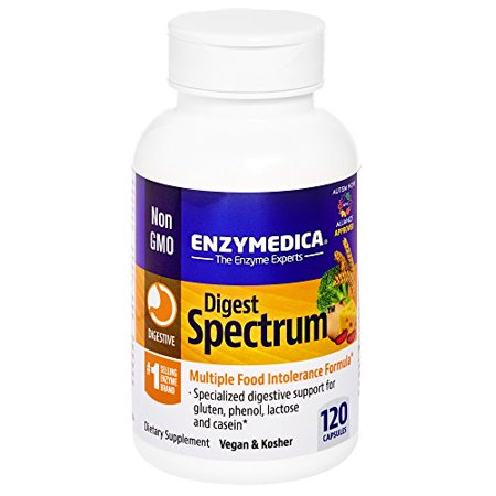 Enzymedica - Digest Spectrum, Multiple Food Intolerance Formula, 120 Capsules (FFP) - 730669478420