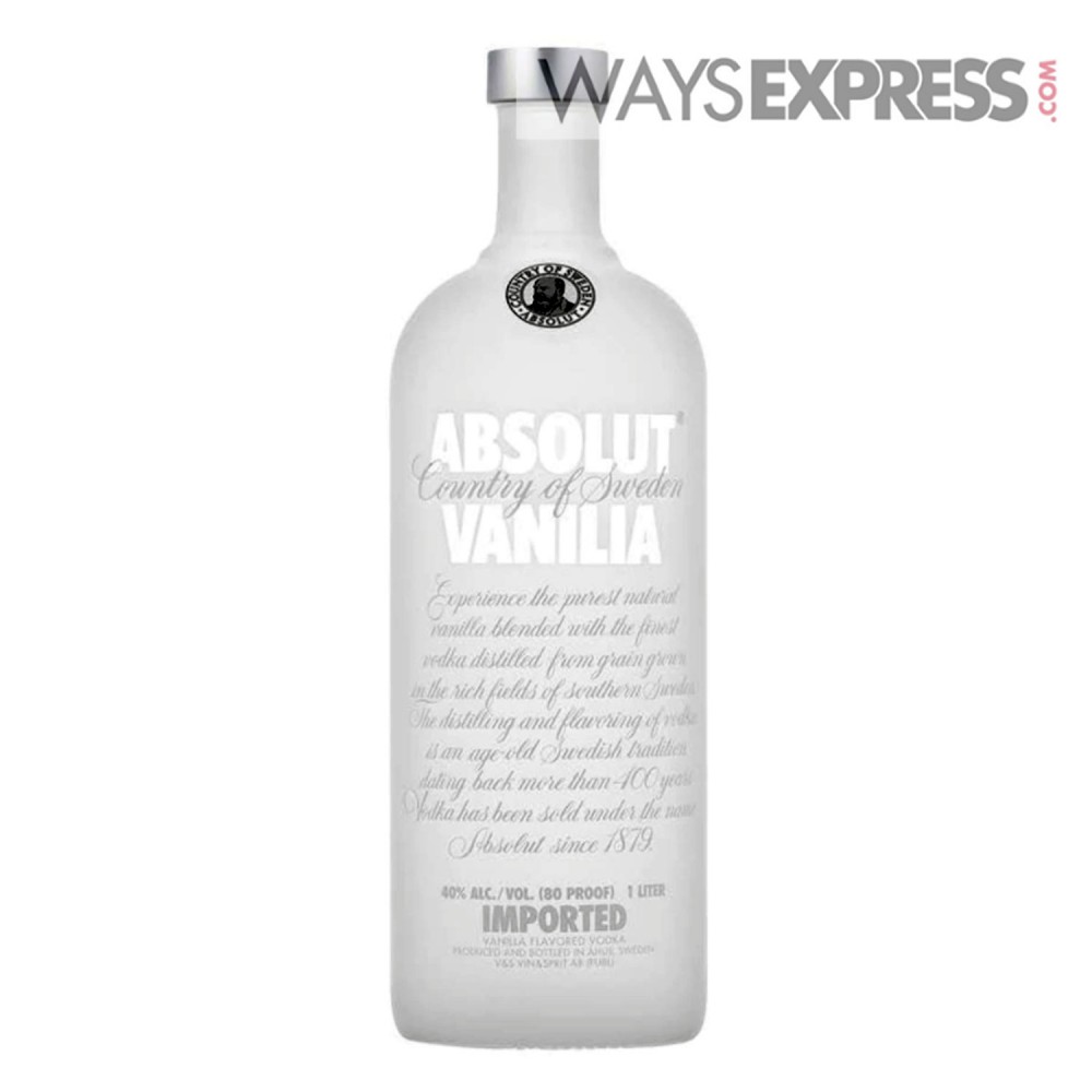 ABSOLUT VANILIA VODKA 1L - 7312040060108