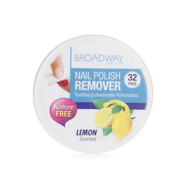 Broadway nail poilsh remover lemon 32pads - Waitrose UAE & Partners - 731509625059