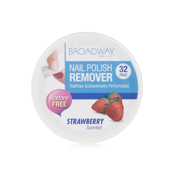 Broadway nail polish remover strawberry 32pads - Waitrose UAE & Partners - 731509625066