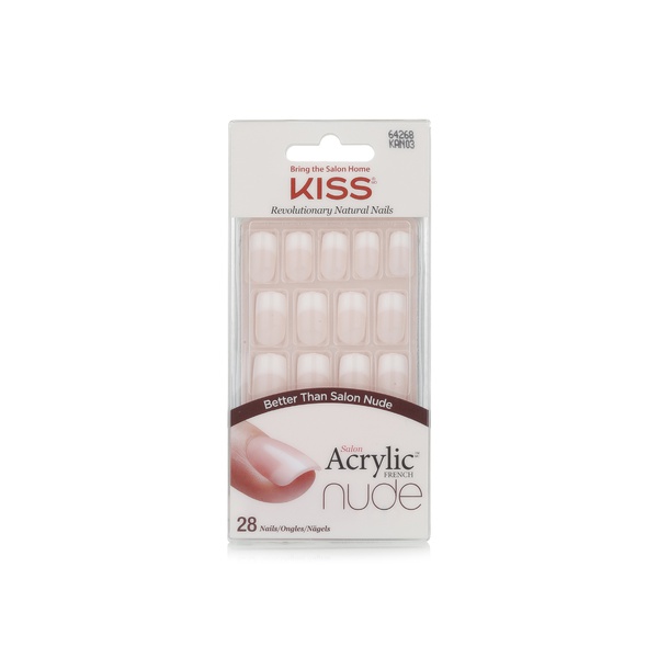Kiss salon acrylic French nails kan02c - Waitrose UAE & Partners - 731509642681