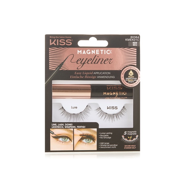 Kiss magnetic eyeliner and lash kit 80364 - Waitrose UAE & Partners - 731509803648