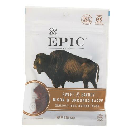 Epic - Jerky Bites - Bison Meat - Case Of 8 - 2.5 Oz. - 732153028555