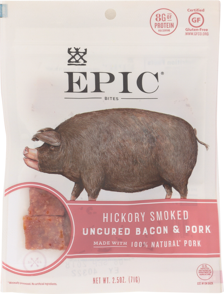 EPIC: Hickory Smoked Bacon Bites, 2.5 oz - 0732153028562