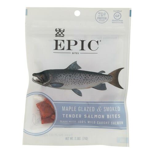 Epic - Jerky Bites - Salmon Maple Dill - Case Of 8 - 2.5 Oz. - 0732153028609
