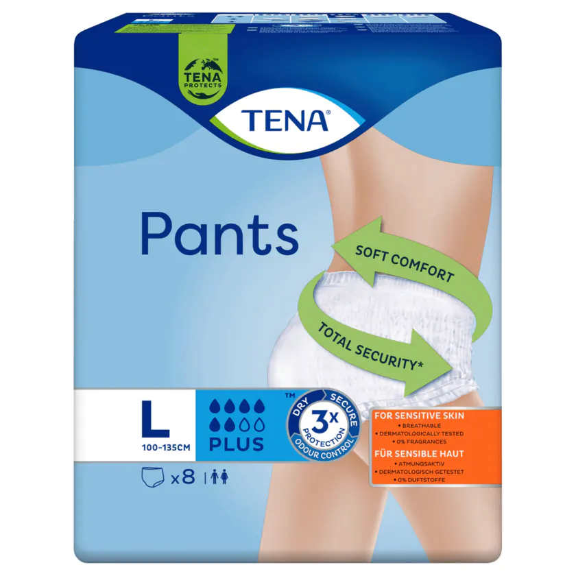 Tena Pants Plus Large 8 Stück - 7322540574876