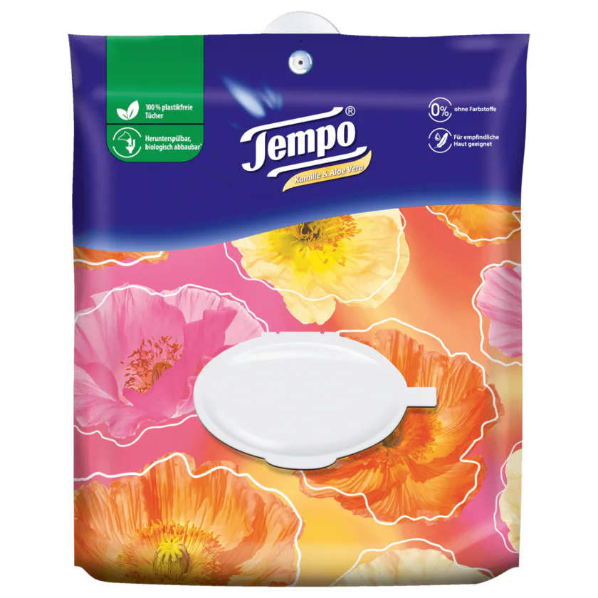 Tempo Comfort Kamille & Aloe Vera 40 Tücher - 7322540588903