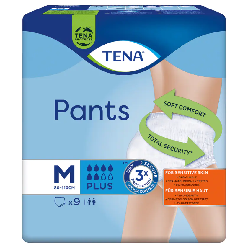 Tena Pants Plus Medium 9 Stück - 7322540592412