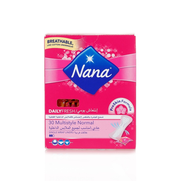 Nana multi size panty liners x30 - Waitrose UAE & Partners - 7322540826678