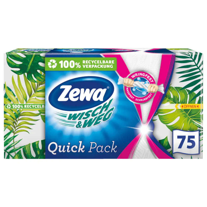 Zewa Wisch & Weg Quick Pack 75 Stück - 7322541017594