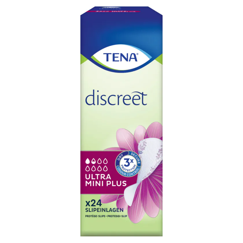 Tena Discreet Slipeinlagen Ultra Mini Plus 24 Stück - 7322541079967