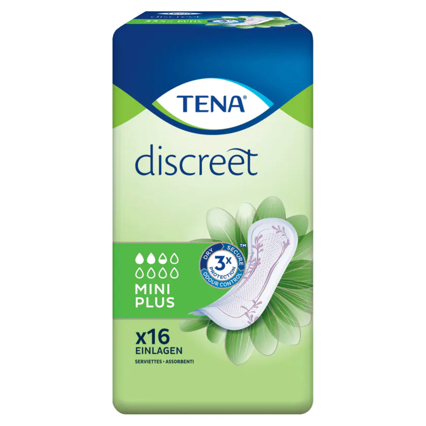 Tena discreet Mini plus 16 Einlagen - 7322541085463