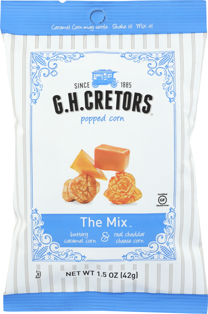 The Mix Popped Corn, Buttery Caramel Corn & Real Cheddar Cheese Corn - 732494000623