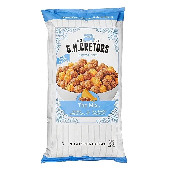 The Mix Buttery Caramel Corn & Rich Cheddar Cheese Corn Popped Corn, Buttery Caramel Corn & Rich Cheddar Cheese Corn - 732494002733