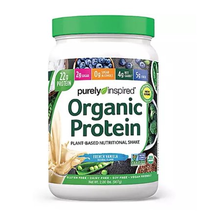 Purely Inspired Organic Protein Powder 100% Plant-Based French Vanilla 2 lbs - 732976290580