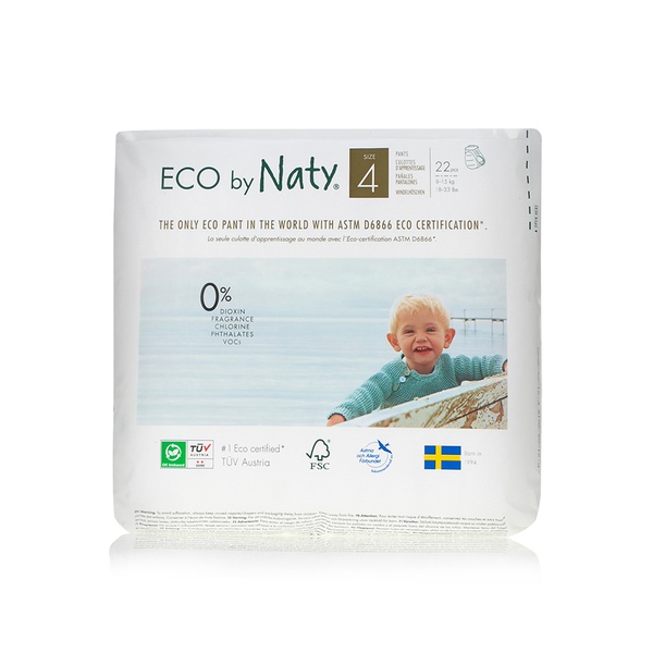 Eco by Naty nappy pants size 4 x22 - Waitrose UAE & Partners - 7330933031356