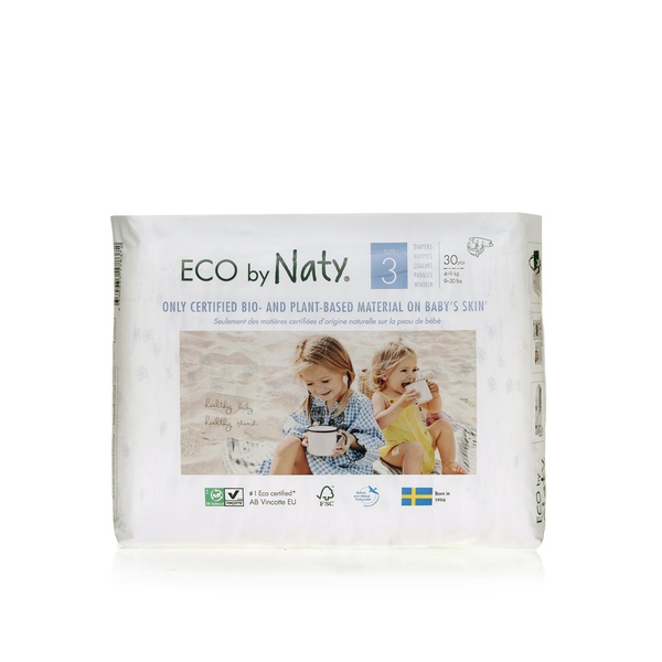 Eco by Naty nappies size 3 x30 - Waitrose UAE & Partners - 7330933178372