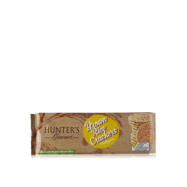 Hunter's Gourmet brown rice crackers multigrain 100g - Waitrose UAE & Partners - 733603093833