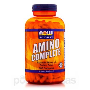 NOW Sports Nutrition, Amino Complete, Protein Blend With 21 Aminos and B-6, 360 Veg Capsules (B0013OQIEY) - 733739000132