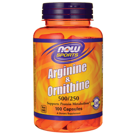 NOW Foods - NOW Sports Arginine & Ornithine 500/250 - 100 Capsules - 733739000408