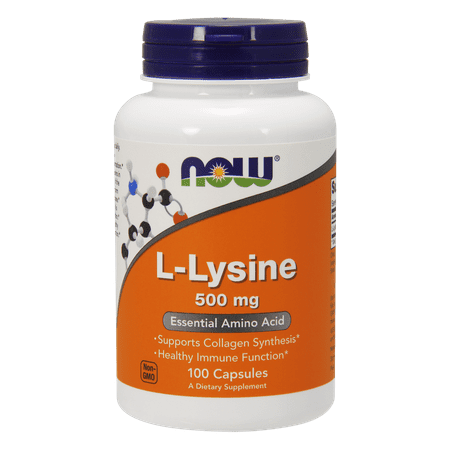 NOW Foods - L-Lysine 500 mg. - 100 Capsules - 733739001108