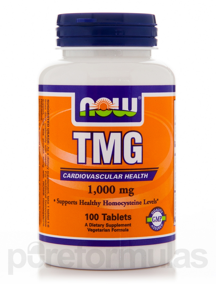 NOW Foods - TMG (Trimethylglycine) 1000 - 100 Tablets - 733739004949