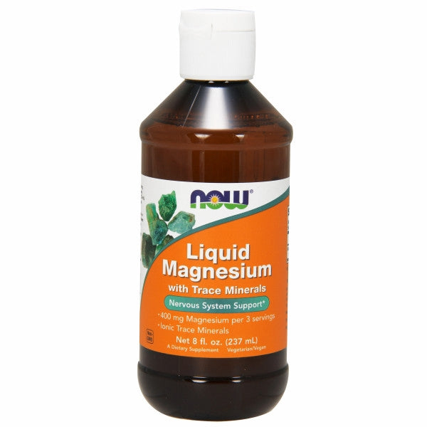 NOW Supplements, Liquid Magnesium with Trace Mineral, Nervous System Support*, 8-Ounce (B00Q6P1JNU) - 733739012883