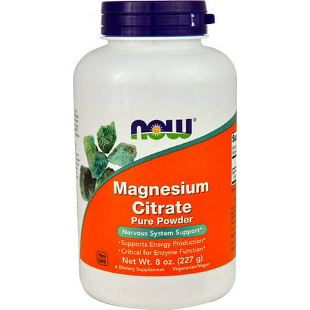 NOW Foods Magnesium Citrate Powder 8 Oz - 733739012951