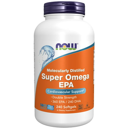 NOW Supplements Super Omega EPA 360 EPA / 240 DHA 240 Softgels - 733739016836