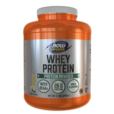 NOW Foods - NOW Sports Whey Protein Powder Creamy Vanilla - 6 lbs. - 733739021861