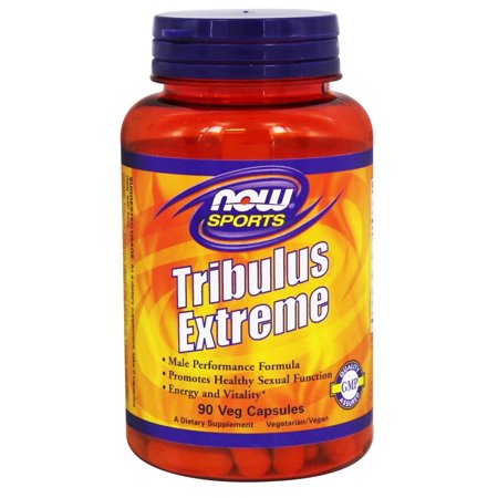 NOW Sports Nutrition, Tribulus (Tribulus terrestris) Extreme, Enhanced Vitality, Men's Health, 90 Veg Capsules (B00PC9P6CG) - 733739022738