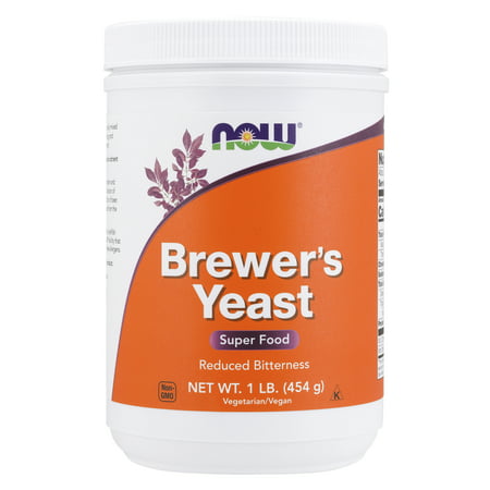 NOW Supplements Brewer s Yeast Powder with naturally occurring Protein and B-Vitamins 1-Pound - 733739024206