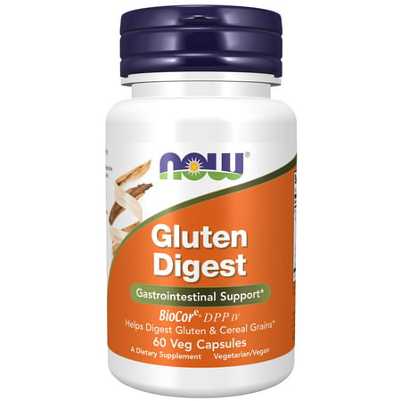 NOW Supplements Gluten Digest with BioCore®DPP IV Gastrointestinal Support* 60 Veg Capsules - 733739029591